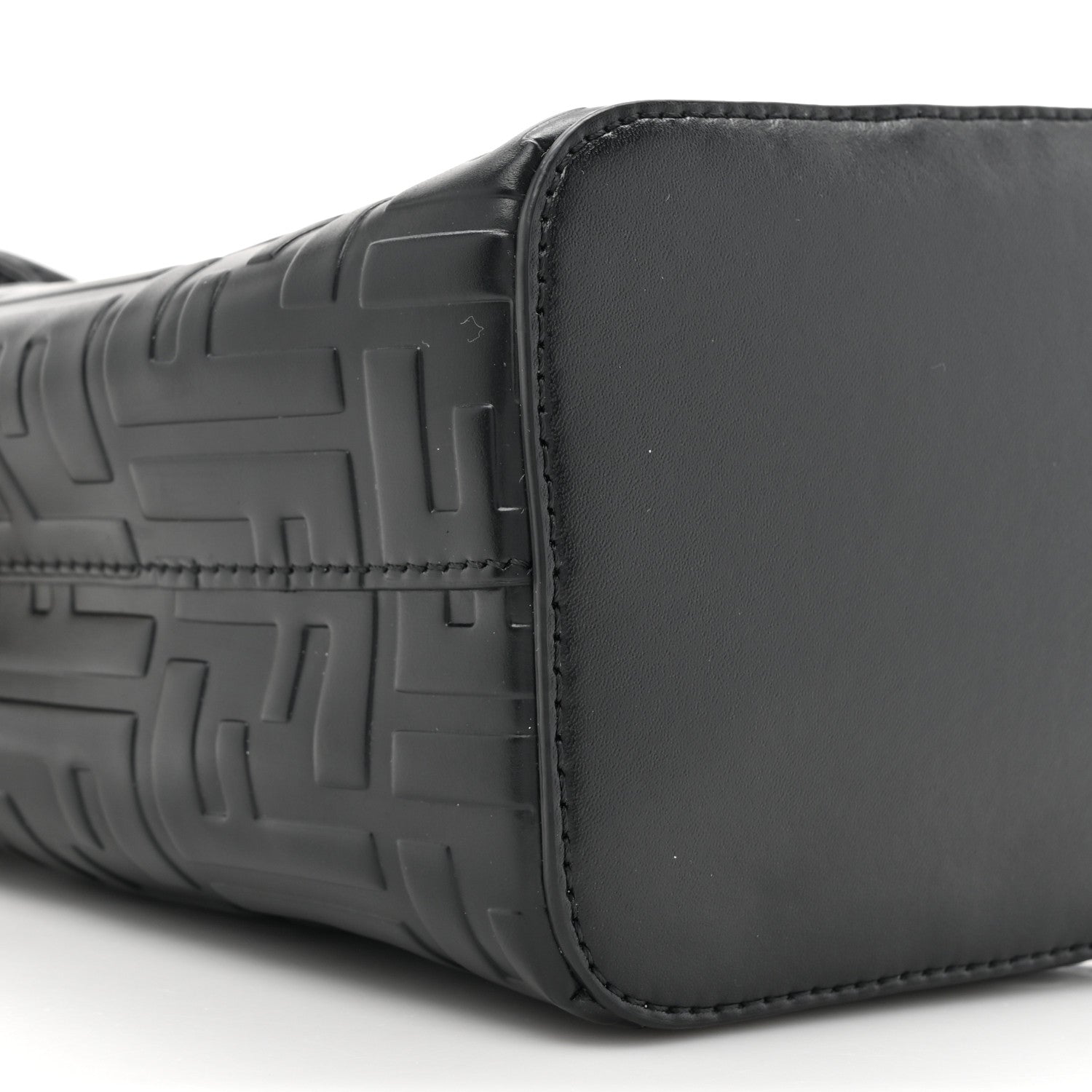 Fendi Vitello Liberty F is Fendi FF 1974 Embossed Mini Mon Tresor Bucket Bag Black 10 of 12