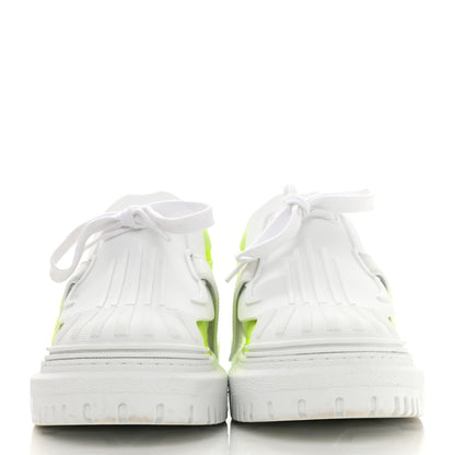 Christian Dior Reflective Fabric Shaded Dior-ID Platform Sneakers 38 Yellow Fluo 2 of 9