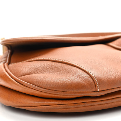 Christian Dior Calfskin Saddle Bag Tan 8 of 16