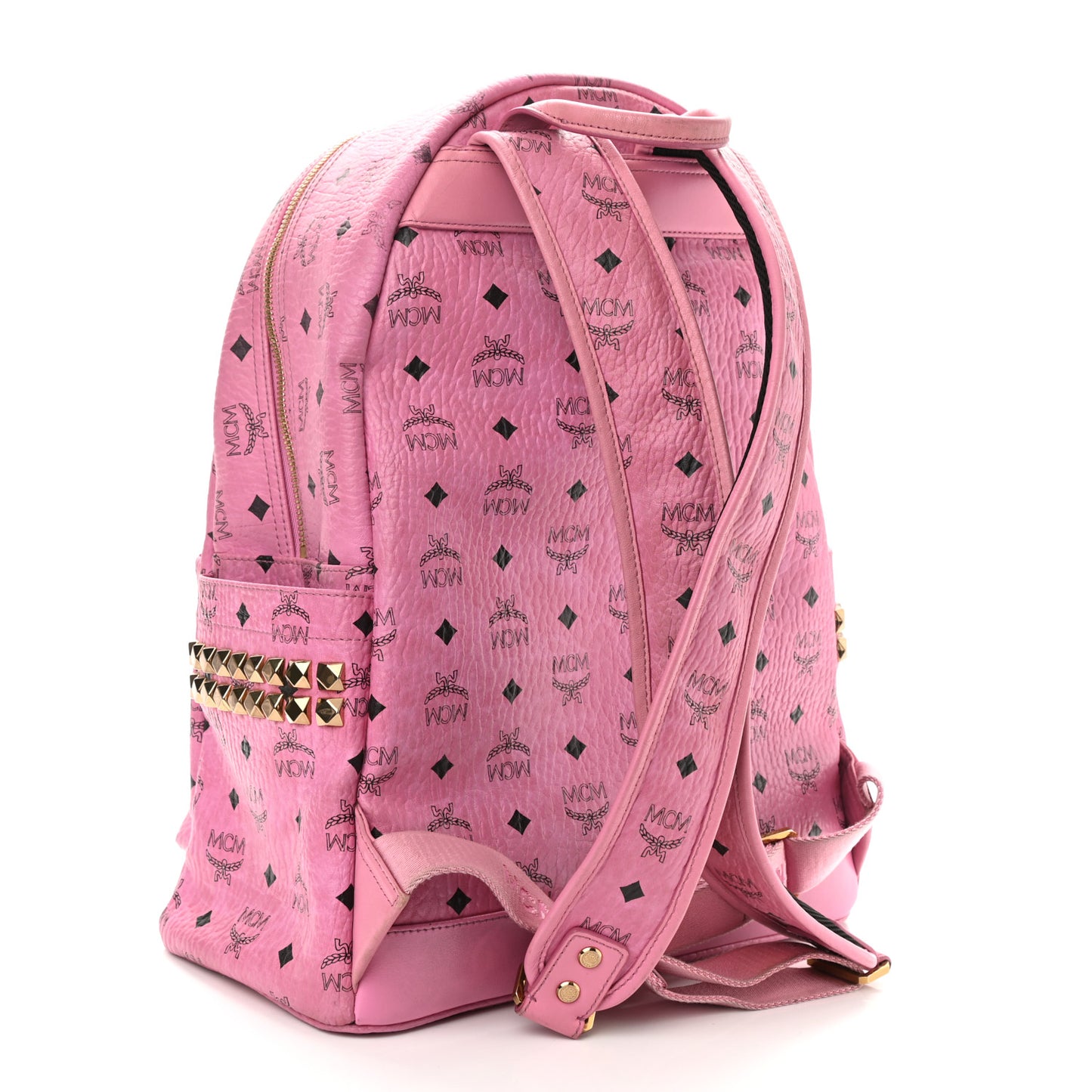 Visetos Medium Side Studs Stark Backpack Pink