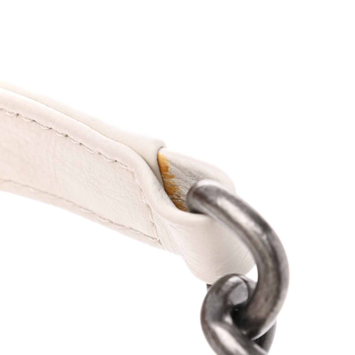 Calfskin Quilted Small Boy Flap White