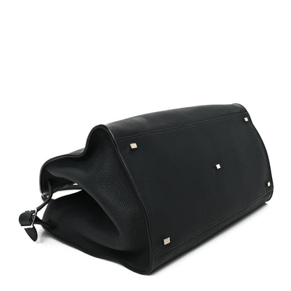 The Row Grained Calfskin Soft Margaux 17 Black 4 of 10