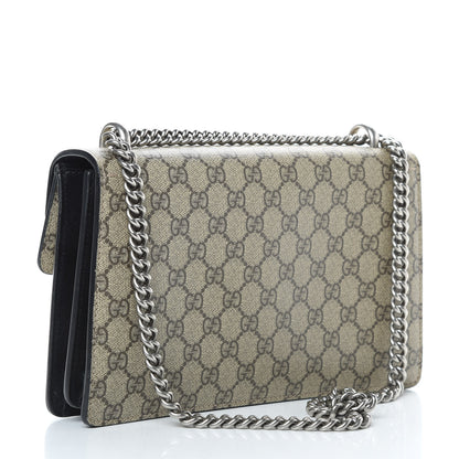 Gucci GG Supreme Monogram Small Dionysus Shoulder Bag Black 3 of 14