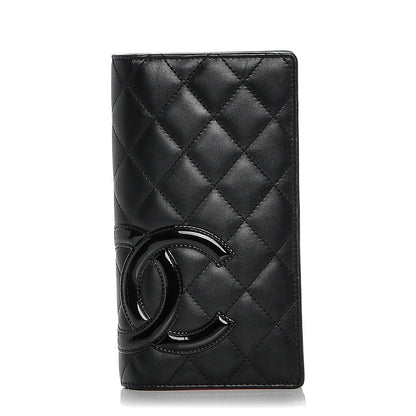 Chanel Calfskin Quilted Cambon Yen Wallet Black 1 of 7