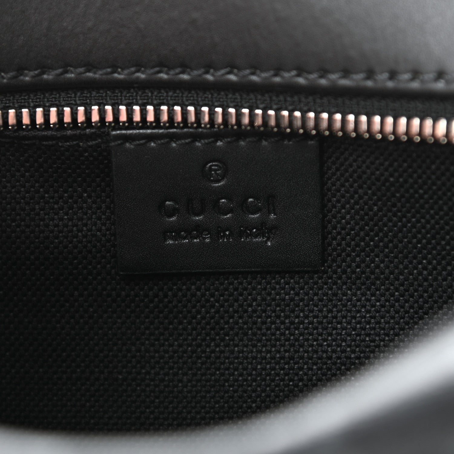 Gucci GG Supreme Monogram Web Shoulder Bag Black Grey 6 of 10