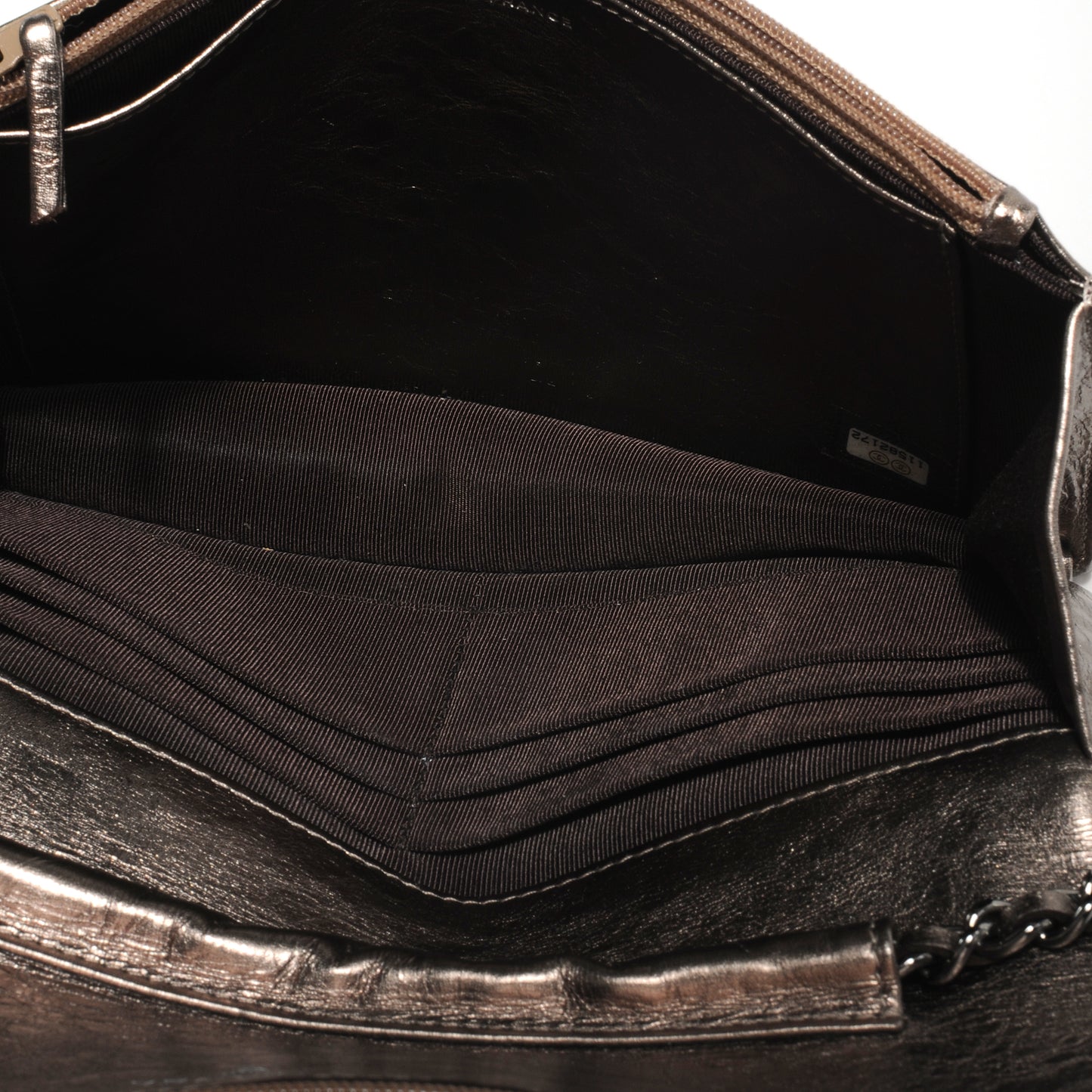 Calfskin Reissue Wallet On Chain WOC Dark Silver