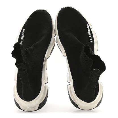 Balenciaga Technical 3D Recycled Knit Bi-Color Sole Womens Speed 2.0 Sneakers 37 Black White 2 of 7