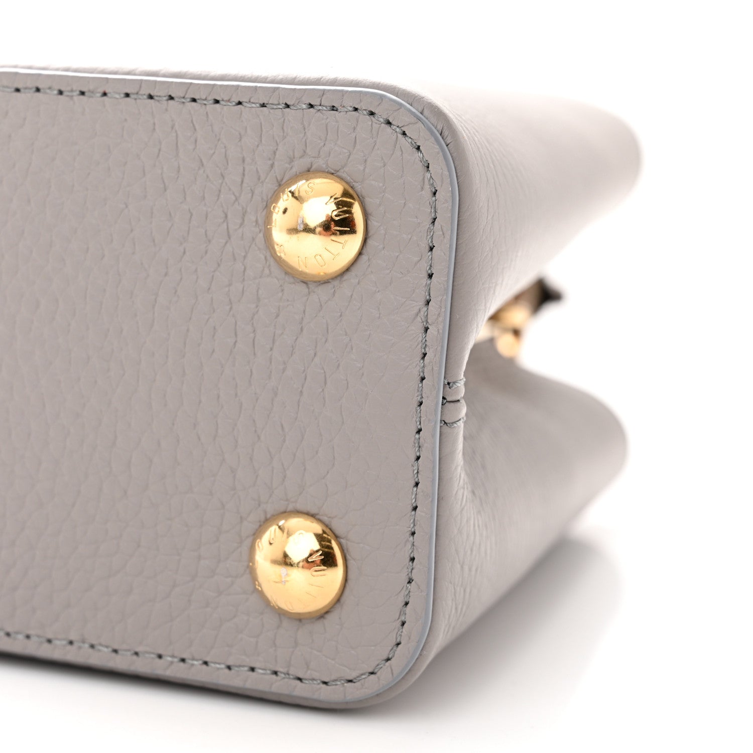 Louis Vuitton Taurillon Snakeskin Capucines BB Steeple Grey 9 of 10