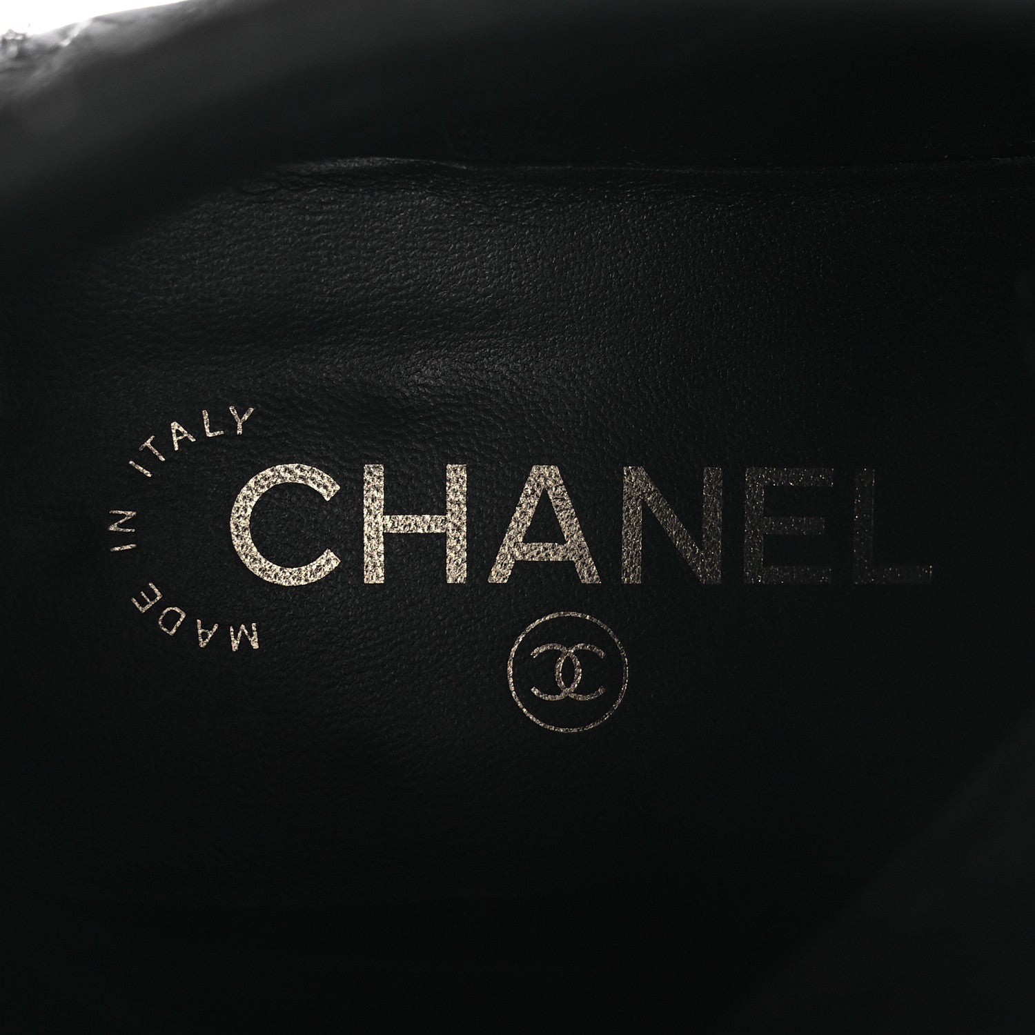 Chanel Grosgrain Tweed Pearl CC Combat Short Boots 39 Black 9 of 13