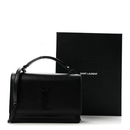 Saint Laurent Calfskin Monogram Sunset Chain Wallet Black 11 of 11