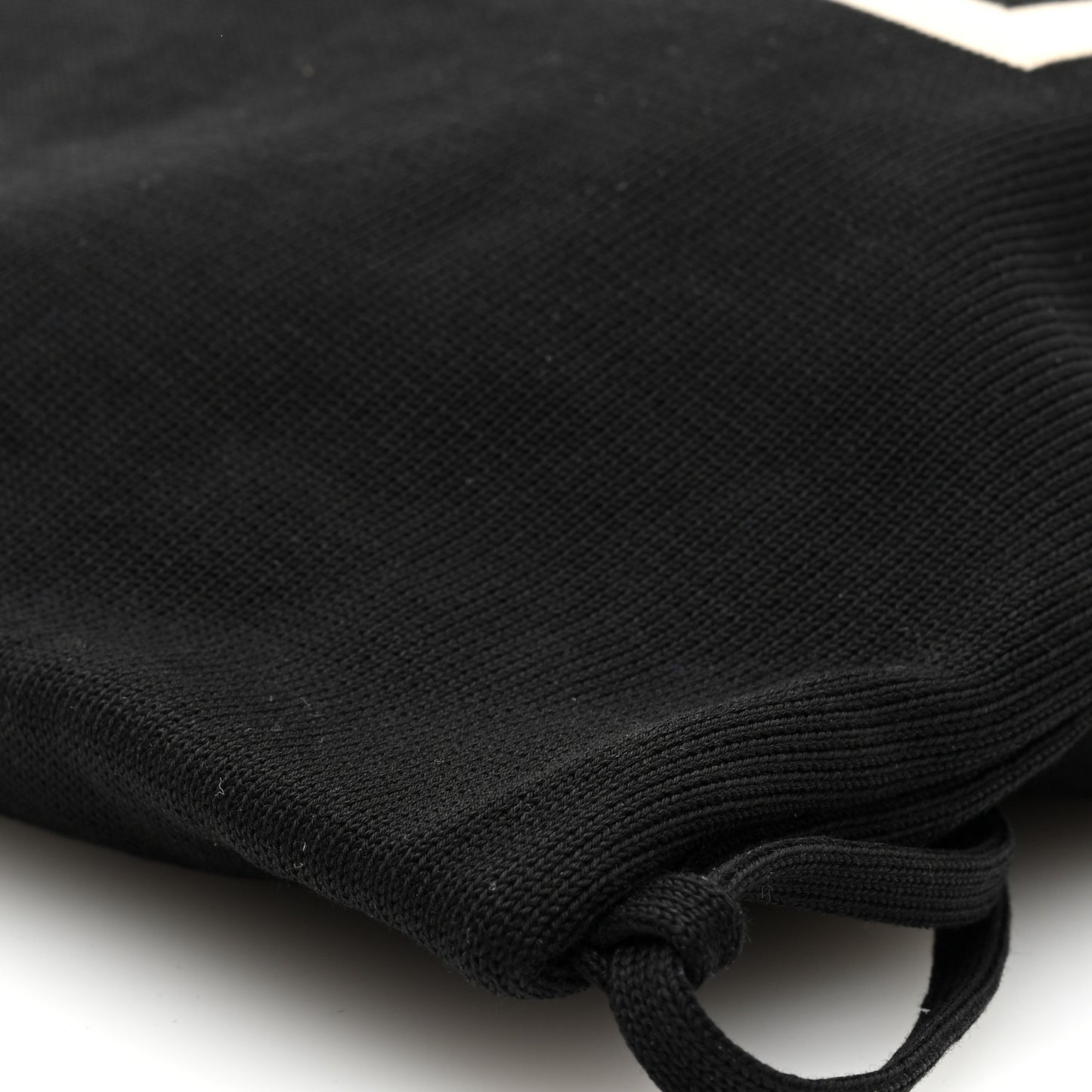 Cotton CC Drawstring Sport Line Backpack Black