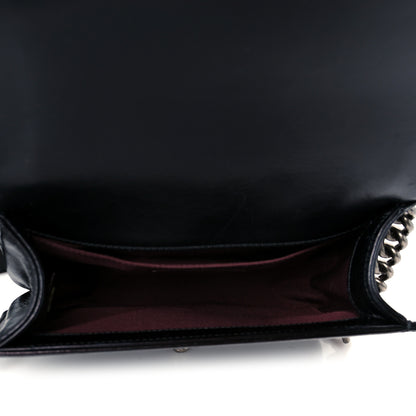 Chanel Glazed Calfskin Quilted Small Boy Chained Flap Black 5 of 10