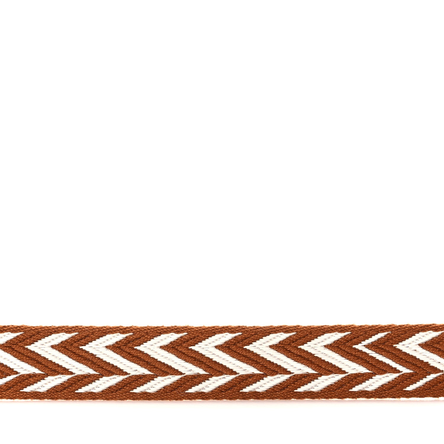 Hermes Toile Swift 25mm Sangle ZigZag Shoulder Strap Gold White 6 of 7