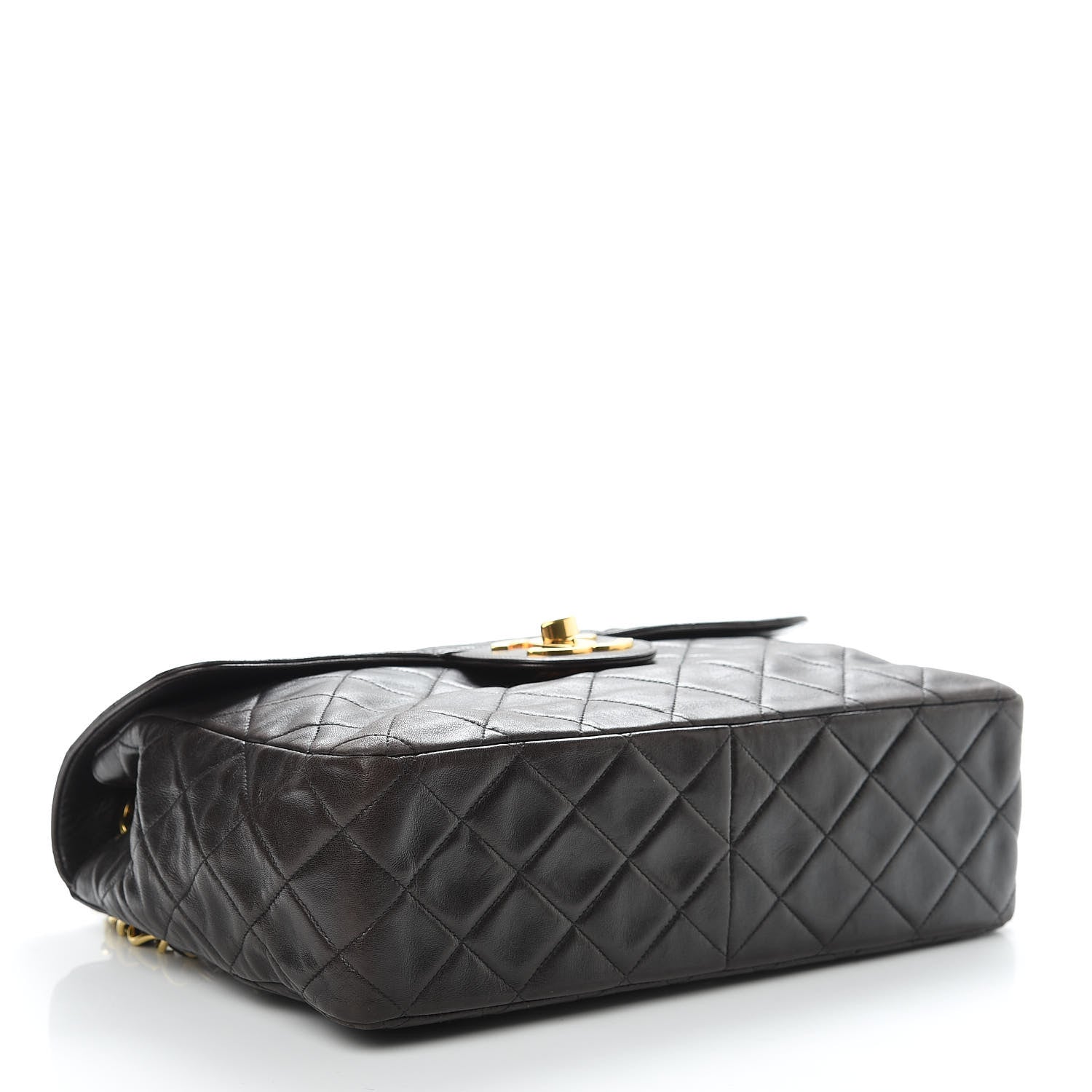 Chanel Lambskin Quilted Jumbo Single Flap Black 4 of 17