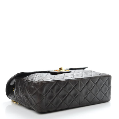 Chanel Lambskin Quilted Jumbo Single Flap Black 4 of 17