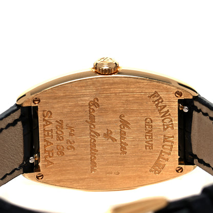 Franck Muller 18K Yellow Gold Alligator 29mm Casablanca Sahara Automatic Watch 7502S6 4 of 5