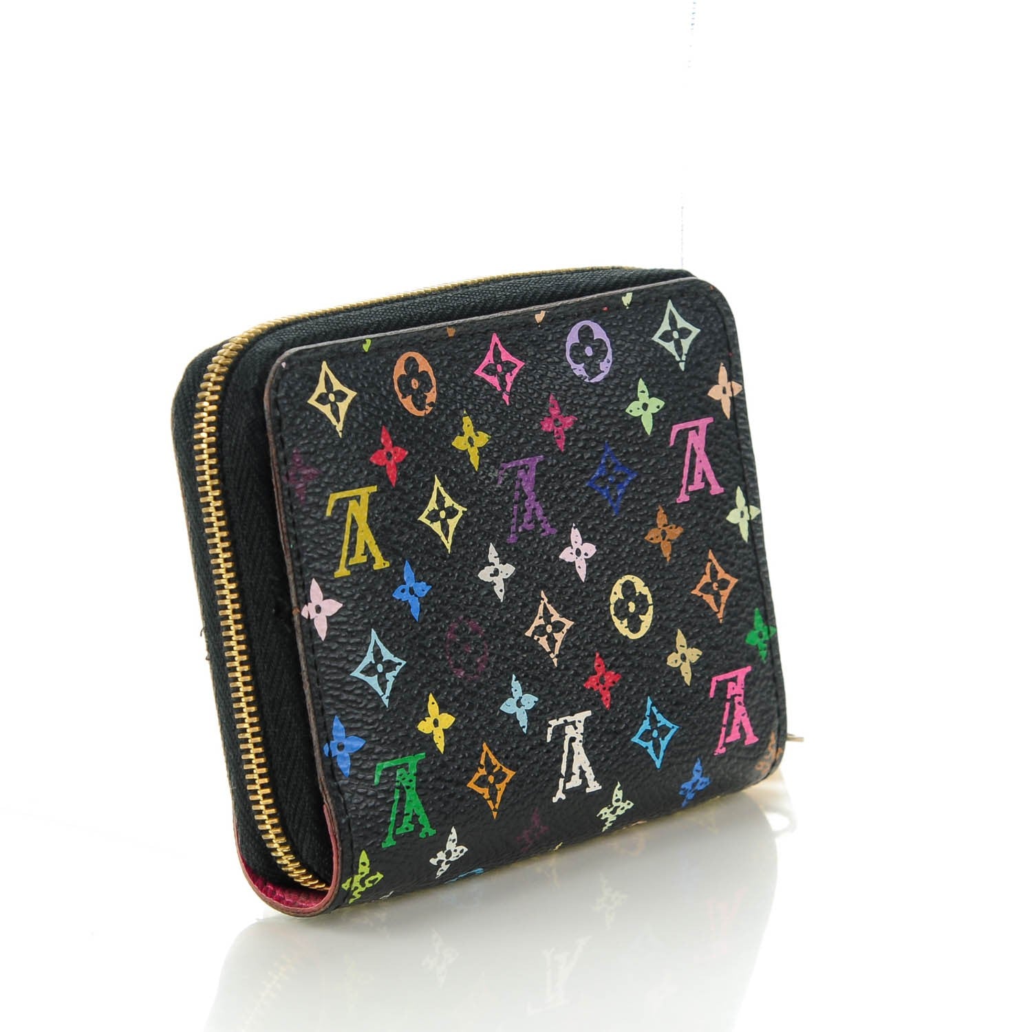 Louis Vuitton Monogram Multicolor Zippy Coin Purse Black Grenade 3 of 9