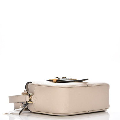 Burberry Soft Grain Calfskin Small Buckle Zip Bag Limestone 4 of 8