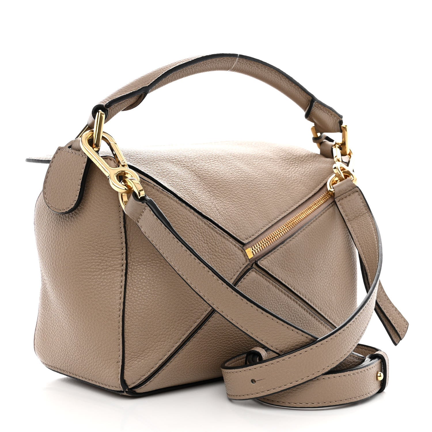 Loewe Grained Calfskin Puzzle Bag Mink 3 of 17