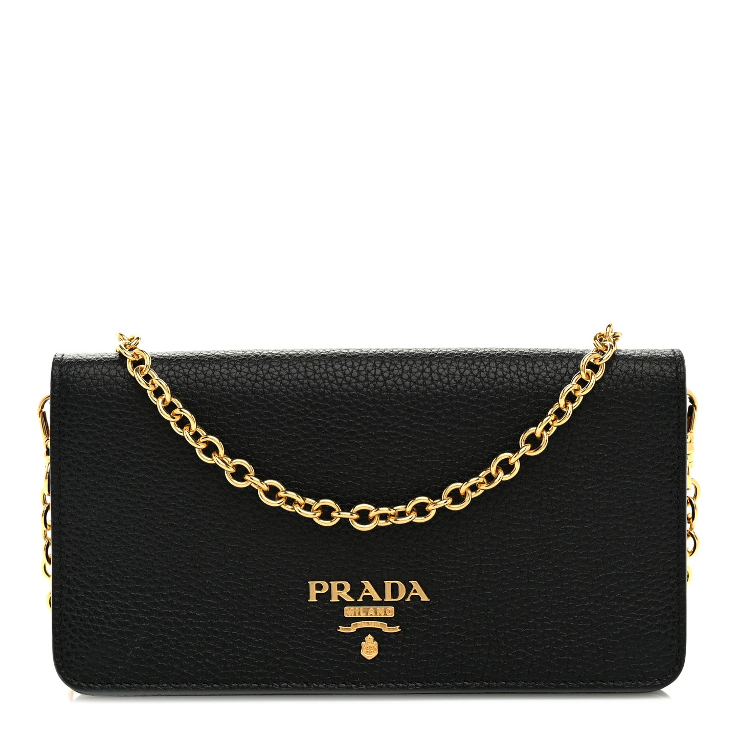Vitello Daino Mini Chain Bag Black