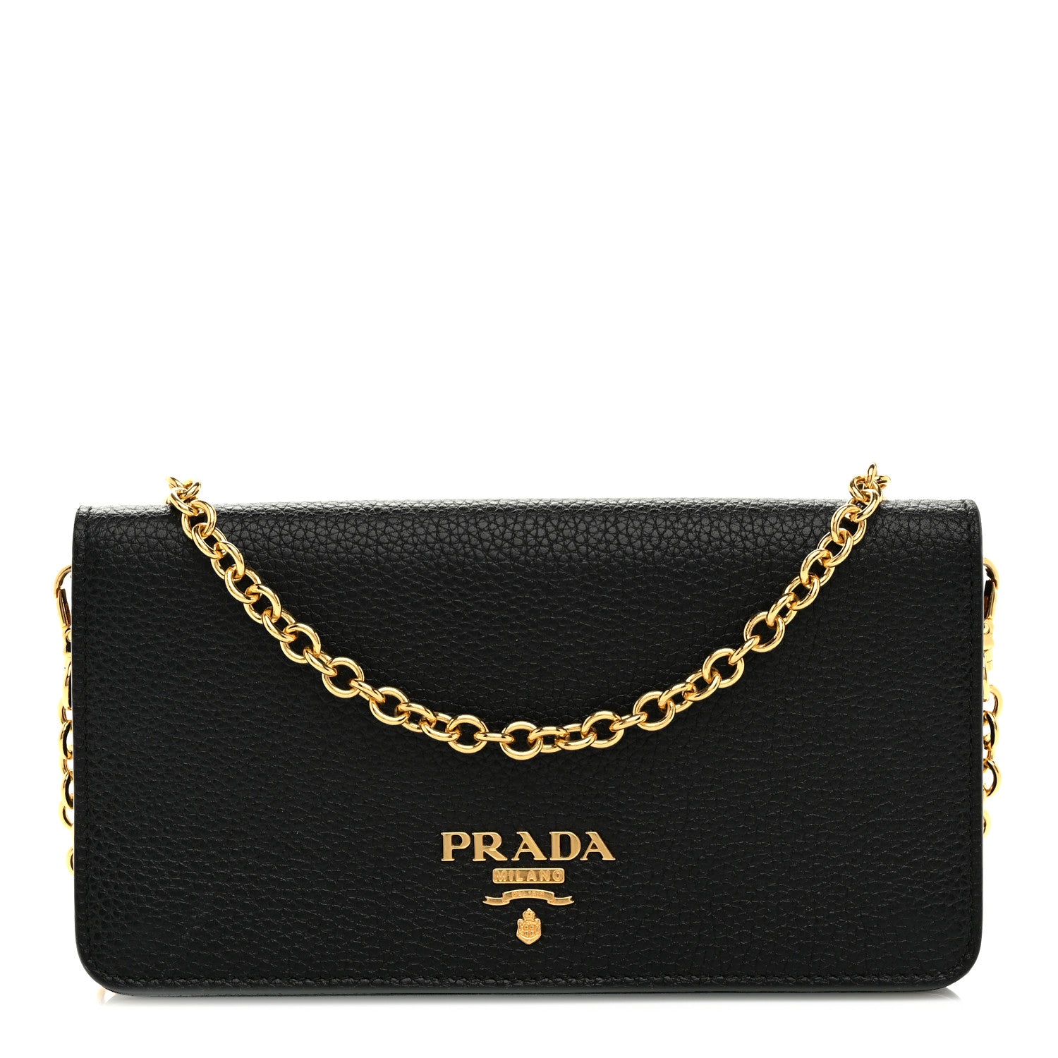 Prada Vitello Daino Mini Chain Bag Black 1 of 10