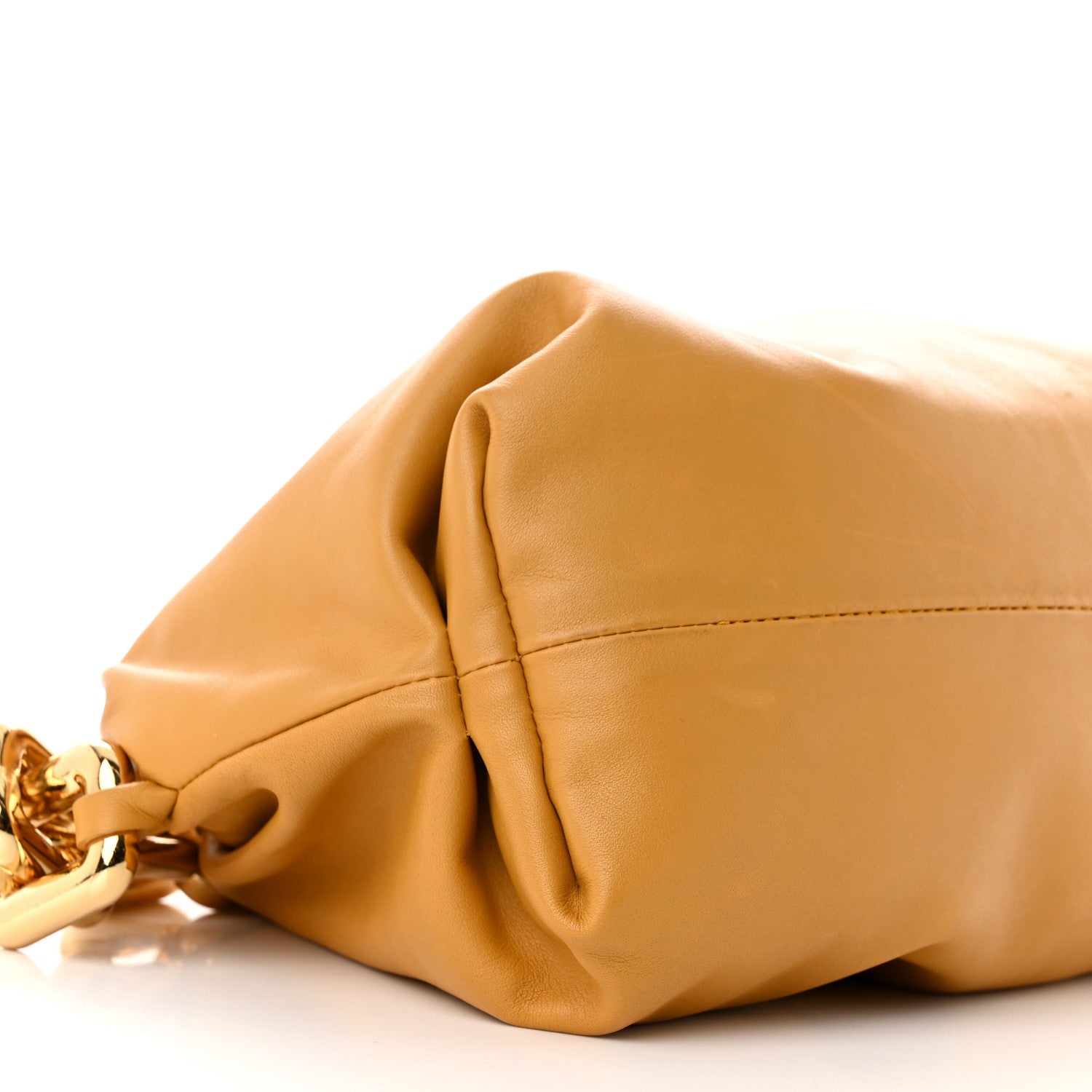 Bottega Veneta Calfskin The Pouch Chain Ocra 9 of 11