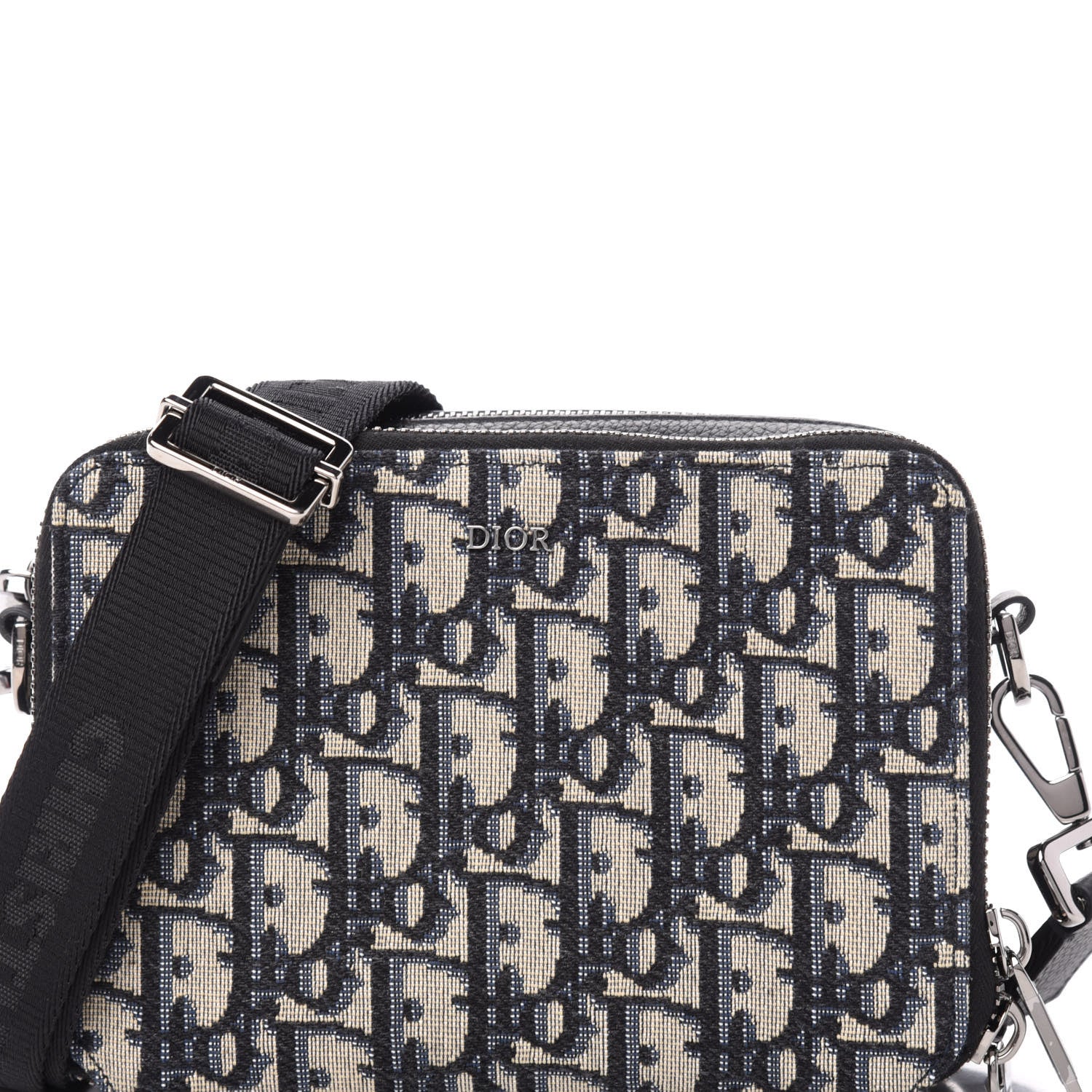 Christian Dior Oblique Pouch Navy Blue 10 of 10