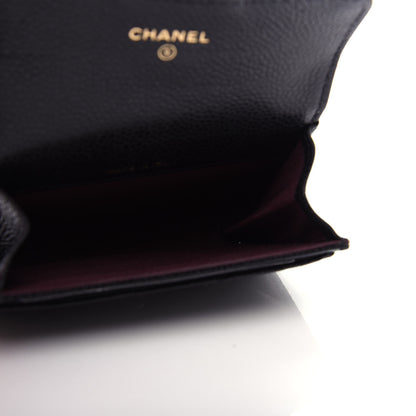 Chanel Caviar Quilted Flap Card Holder Black 5 of 9
