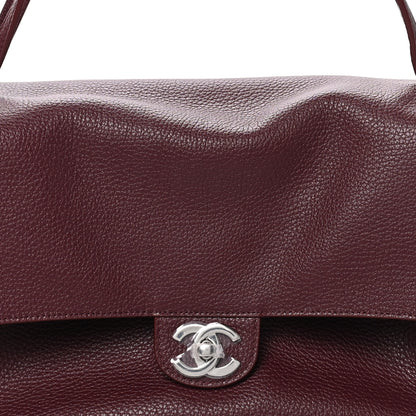 Chanel Grained Calfskin Small Souplissimo Maxi Flap Burgundy 7 of 10