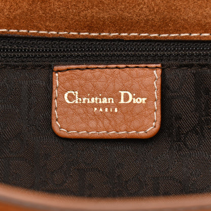 Christian Dior Calfskin Baudrier Saddle Bag Tan 6 of 12