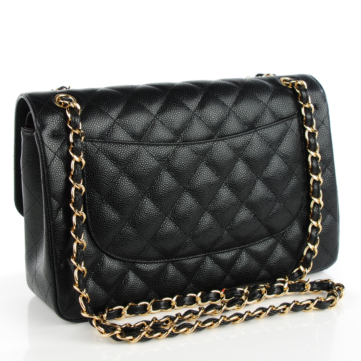 Chanel Caviar Quilted Jumbo Double Flap Black 3 of 8