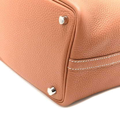 Hermes Taurillon Clemence Picotin Lock 18 PM Gold 9 of 9