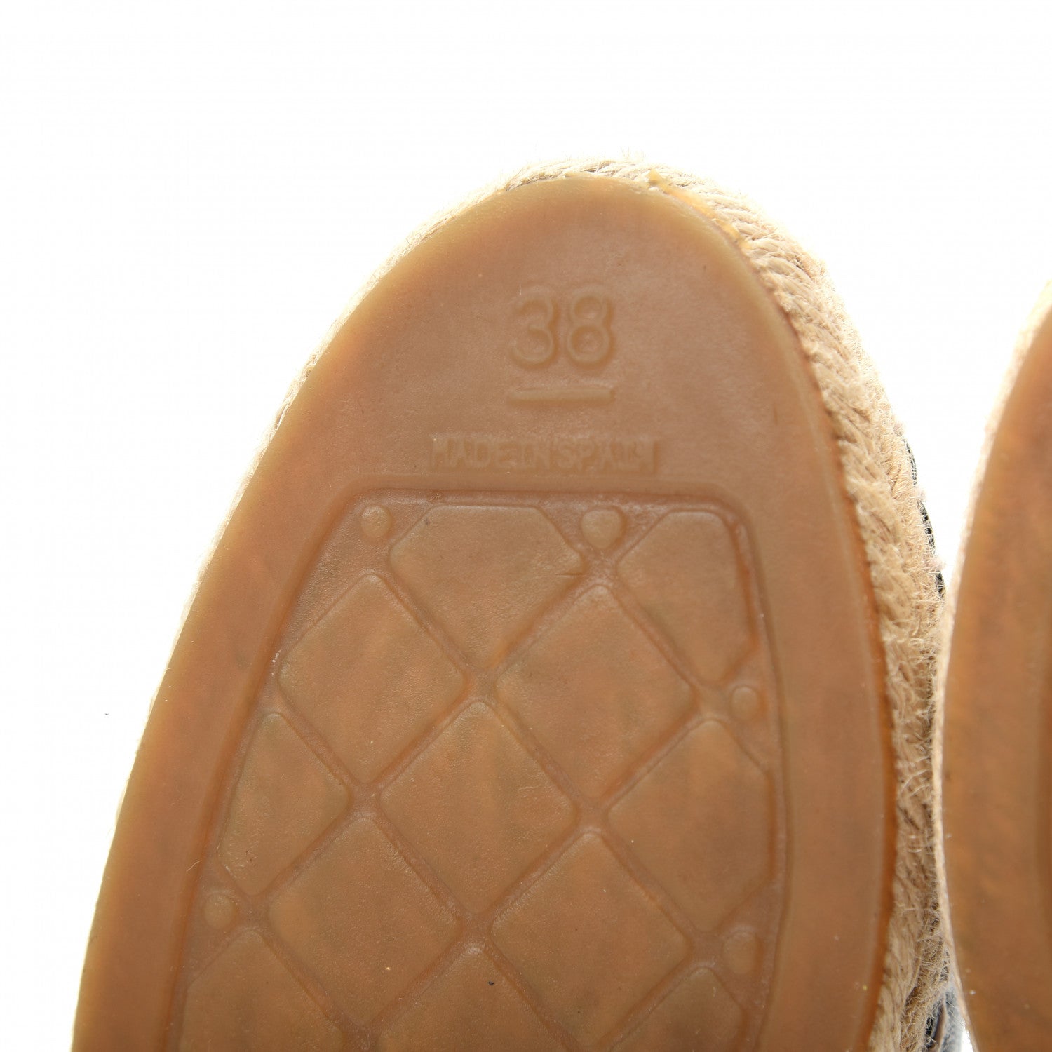 Chanel Lambskin CC Espadrilles 38 Black 9 of 10
