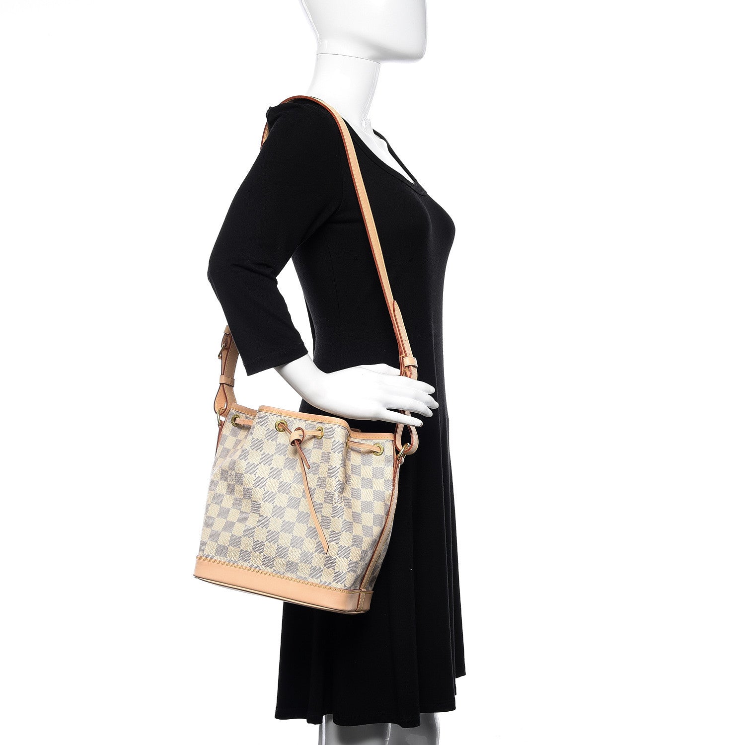 Louis Vuitton Damier Azur Noe BB 2 of 10