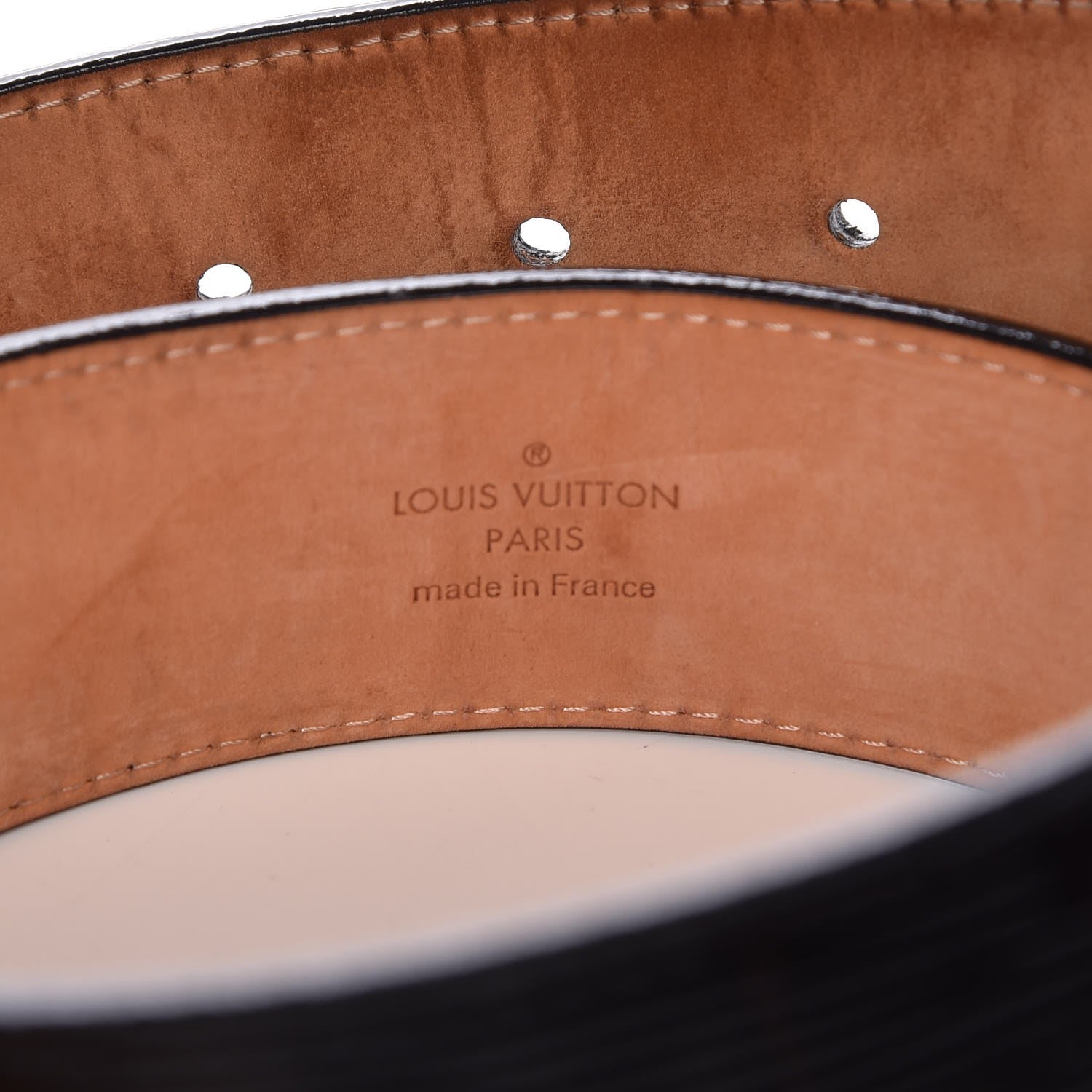 Louis Vuitton Epi Electric 40mm LV Initiales Belt 85 34 Black 5 of 9