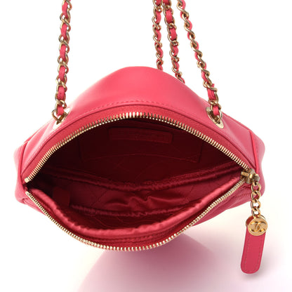 Chanel Lambskin Quilted Clutch With Chain Bag Pink 3 of 4