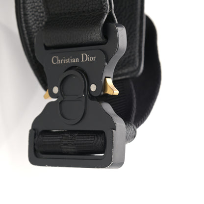 Christian Dior Grained Calfskin Kim Jones Saddle Bag Black 17 of 17