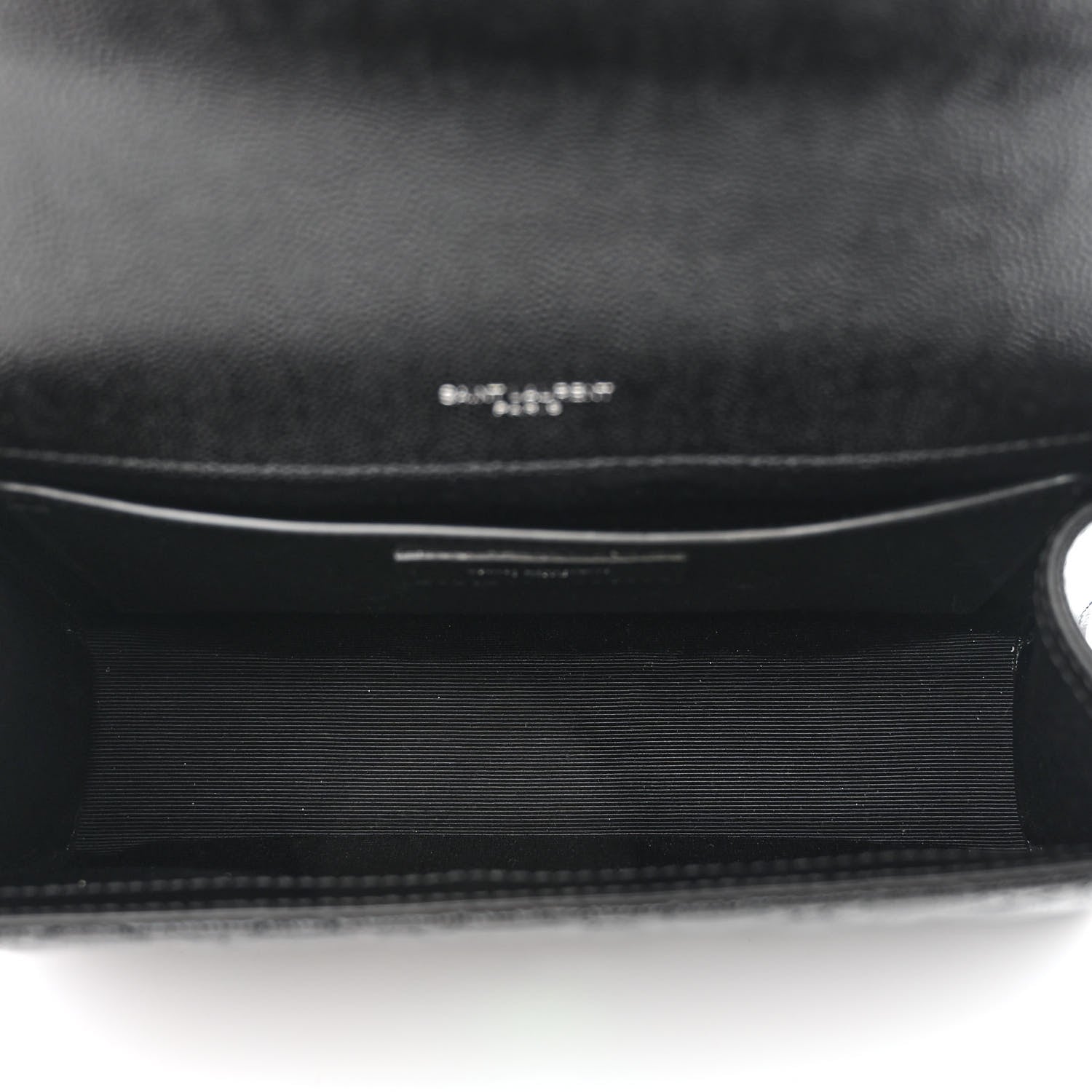 Saint Laurent Grain De Poudre Textured Mixed Matelasse Triquilt Medium Monogram Satchel Black 5 of 11