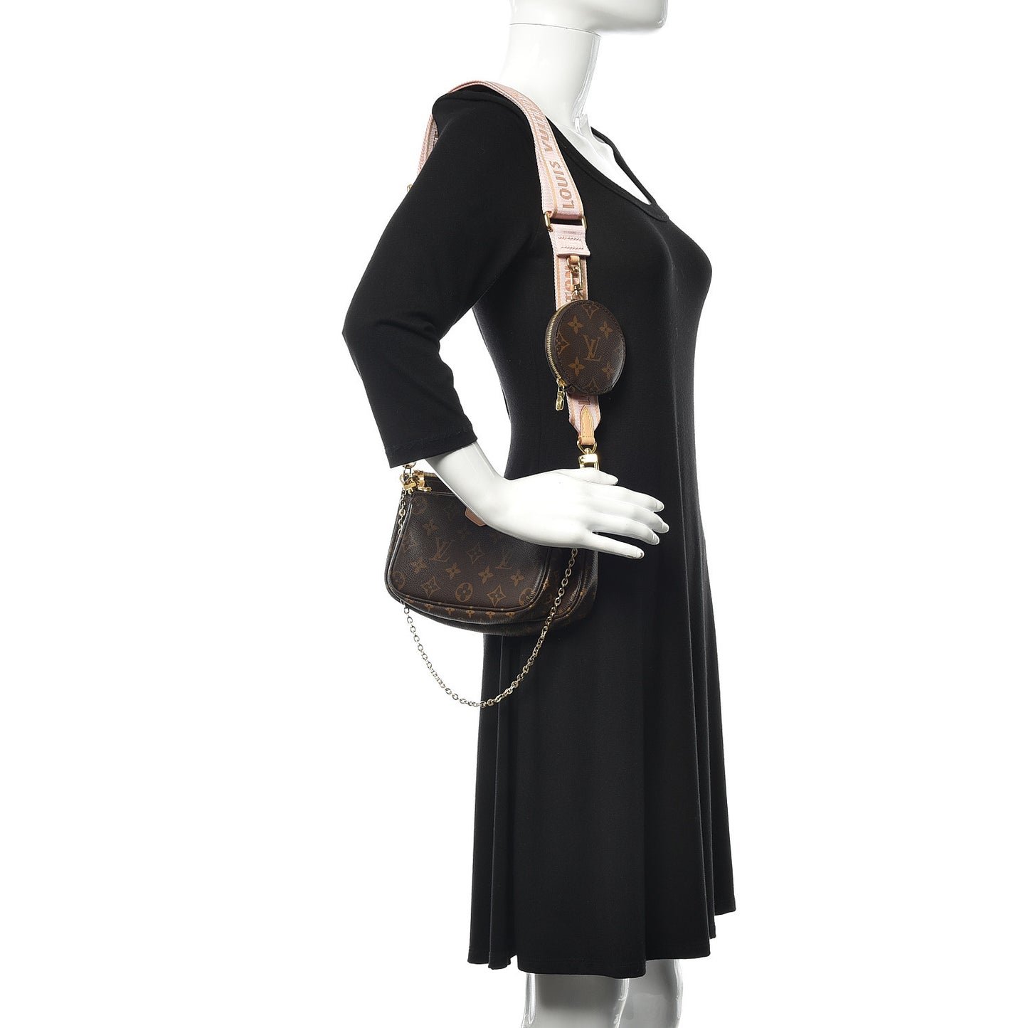 Monogram Multi Pochette Accessories Rose Clair