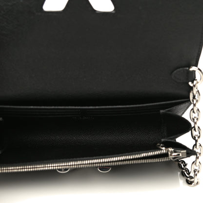 Louis Vuitton Epi Twist Chain Wallet Black 4 of 9