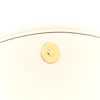 Gucci Textured Calfskin Web Mini Rajah Slim Flap Shoulder Bag Mystic White 12 of 14