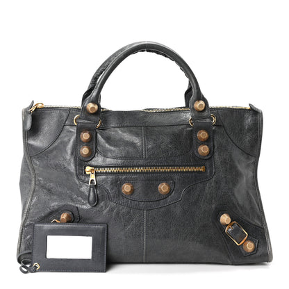 Balenciaga Agneau Giant 21 Gold Hardware Work Bleu Glacier 3 of 11