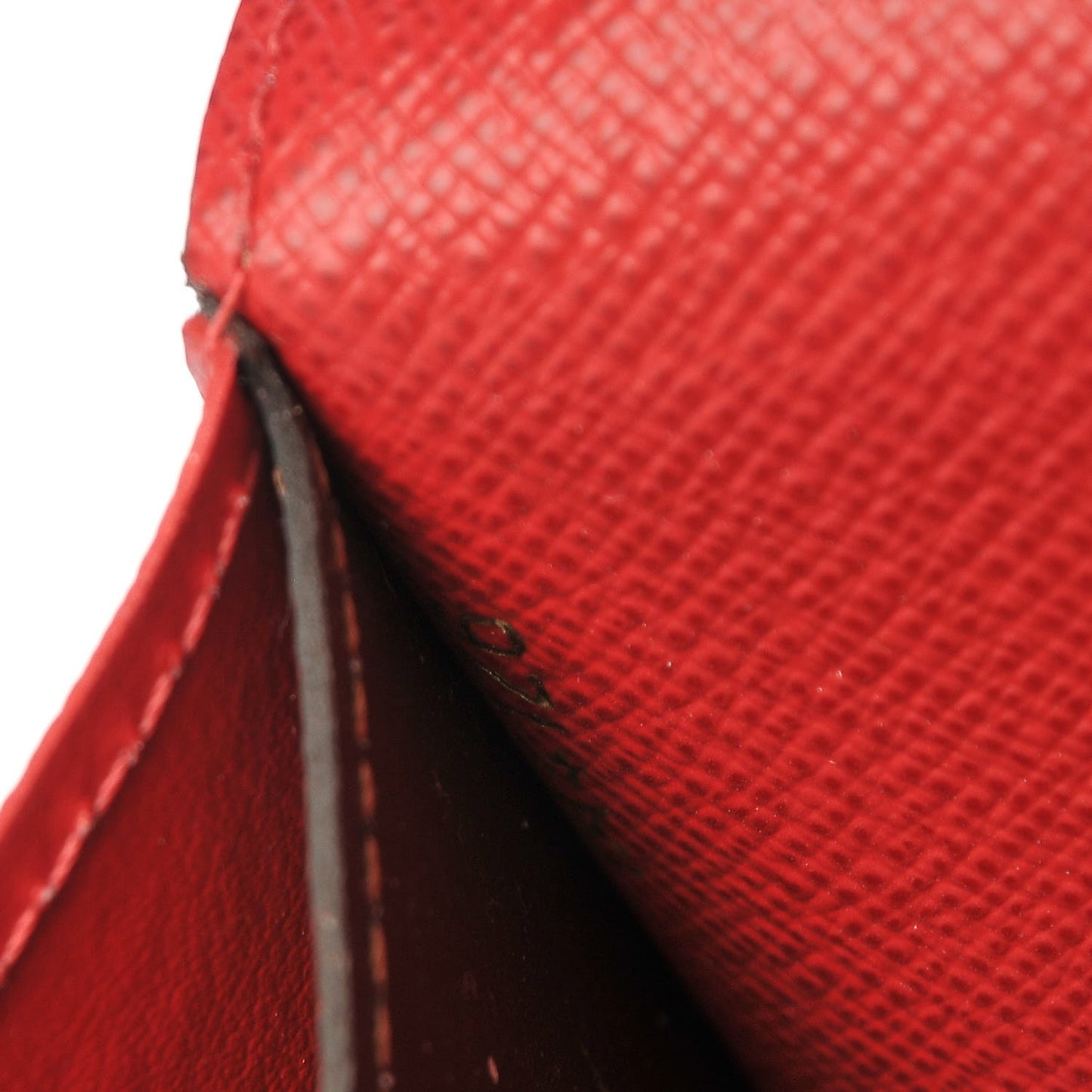Damier Ebene Emilie Wallet Red