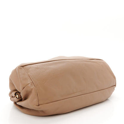Mansur Gavriel Lambskin Cloud Clutch Biscotto 4 of 11