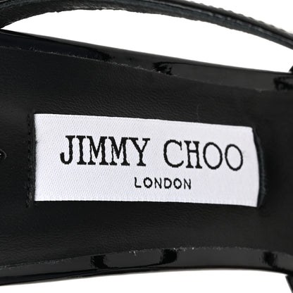 Jimmy Choo Patent Anise 85 Wedge 39 Black 8 of 9