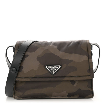 Prada Re-Nylon Vitello Padded Camouflage Small Flap Shoulder Bag Mimetico 1 of 11