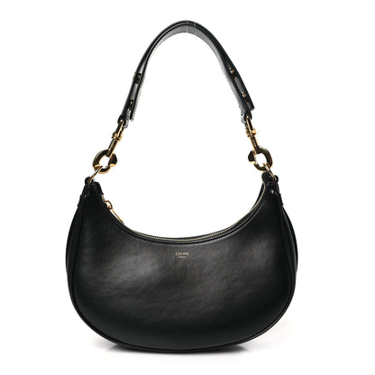 Celine Smooth Calfskin Medium Strap Ava Shoulder Bag Black 1 of 9
