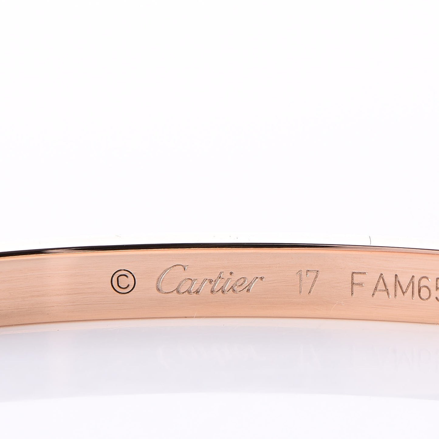 18K Pink Gold Small LOVE Bracelet 17