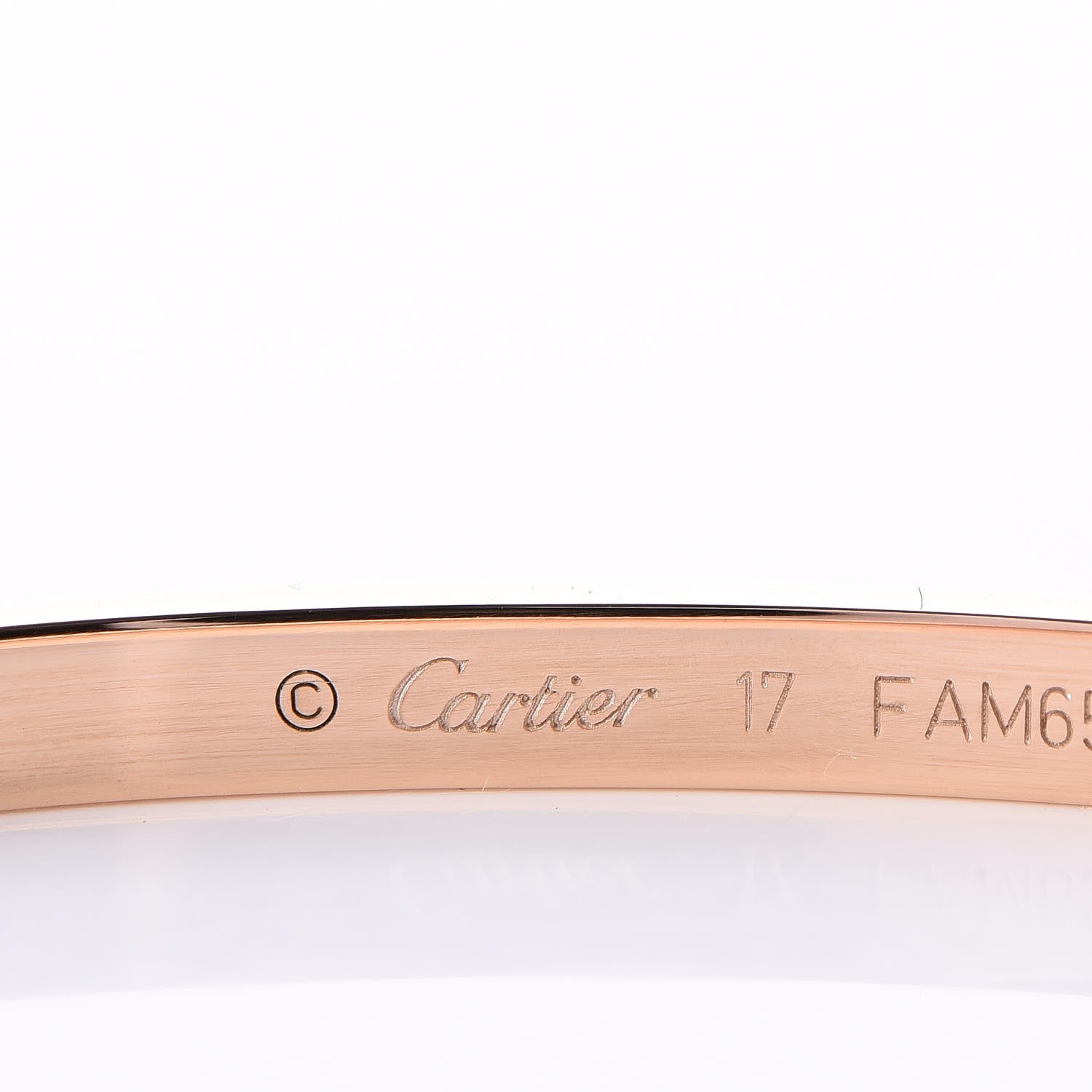 Cartier 18K Pink Gold Small LOVE Bracelet 17 7 of 10