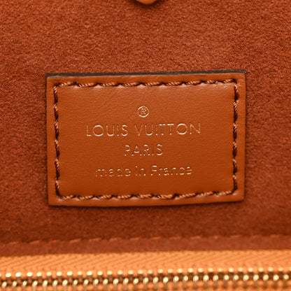 Louis Vuitton Calfskin Monogram Fold Tote PM Cerise Cream Black 7 of 9